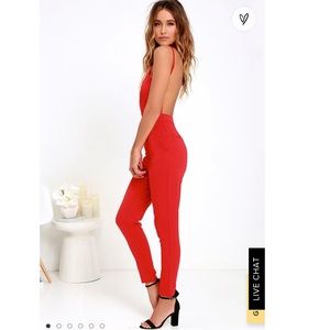 Red Jumpsuit from Lulu’s 🔥!